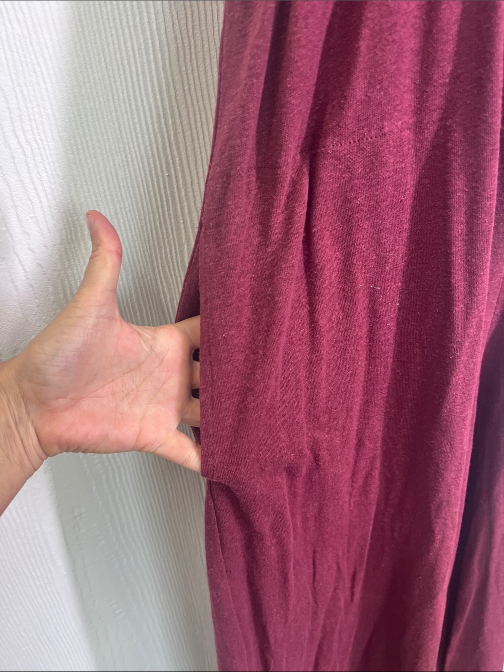Free People - Beach Homecoming Burgundy Smocked Bodice Wide Leg Jumpsuit Small - Picture 5 of 11